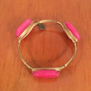 Bourbon and Boweties pink rectangle bangle